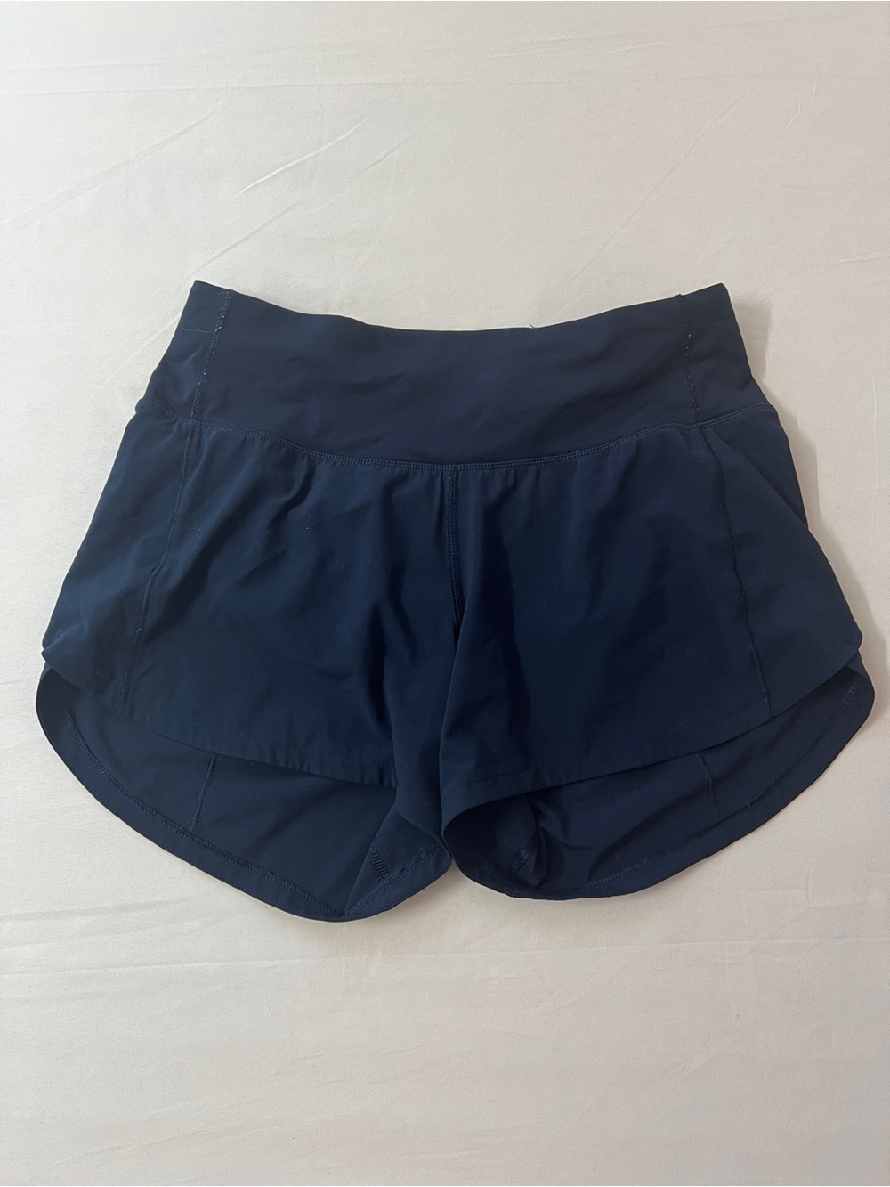 Lululemon Speed Up LR Low Rise Shorts Short Navy Blue